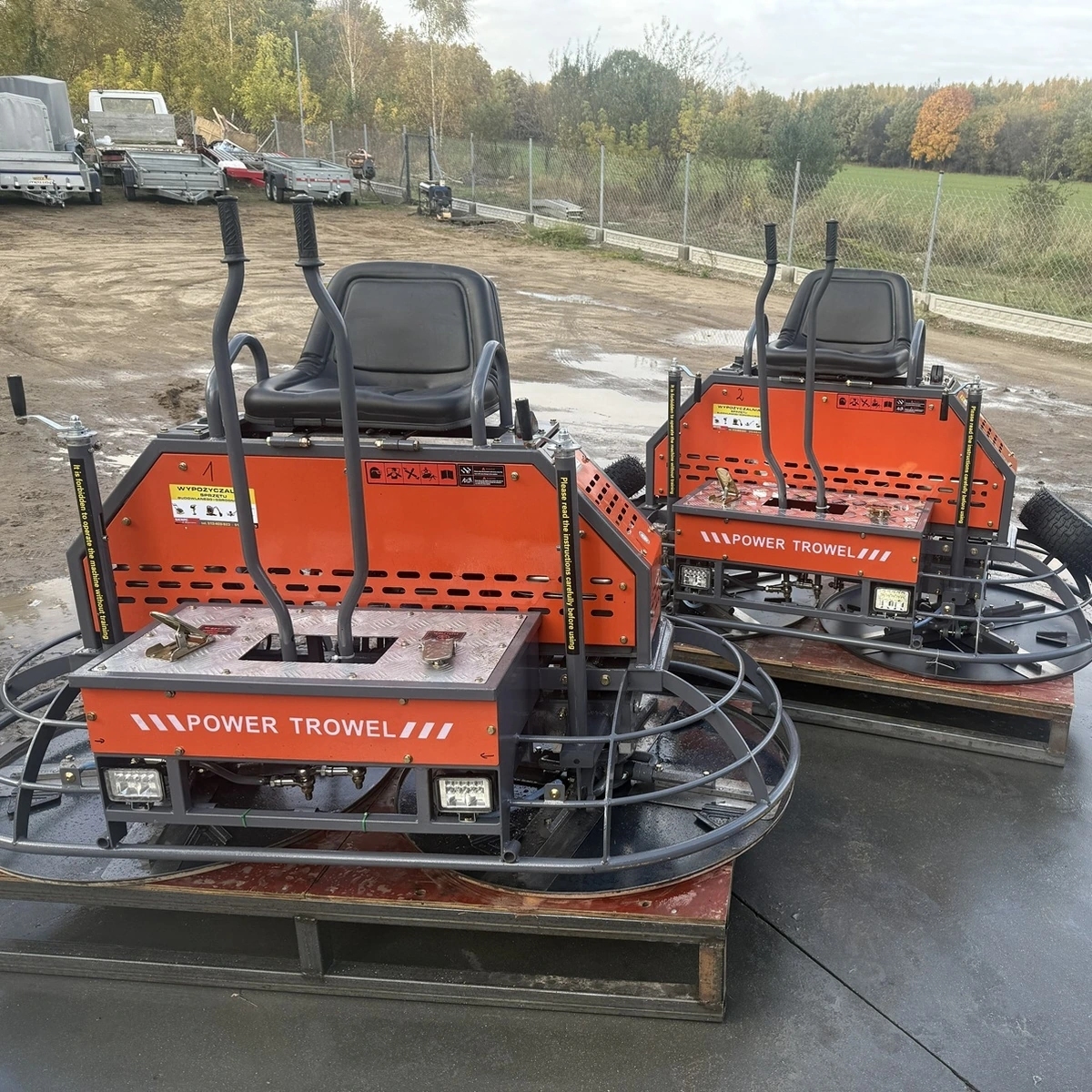 Zacieraczka samojezdna 2x90 cm do betonu – wynajem Sierpc Dworcowa 74